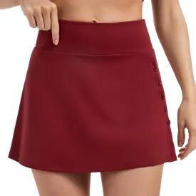 Blaosn Womens Mini Tennis Skirt Workout Athletic Golf Short Pencil Skirts Skort with Pockets Slit Cute Clothes Summer
