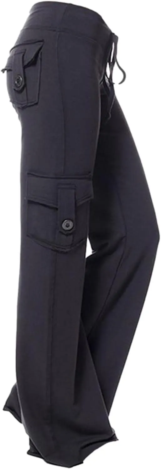 Cargo Leggings with Pockets for Women Plus Size High Waisted Tummy Control Leggings Scrunch Butt Lifting Yoga Pants