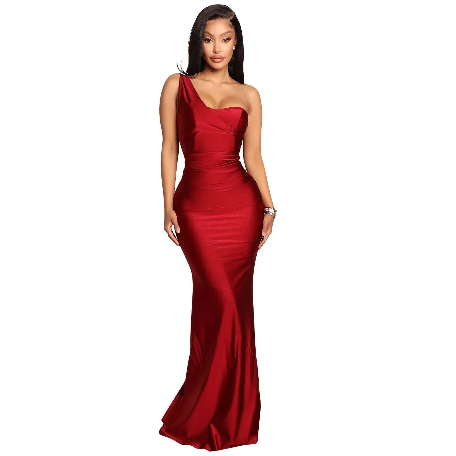 Color Sexy Party Dresses Women Slash Neck Full Sleeve Solid Dress Hot Summer Fashion Night Club Mini Dresses mmOSee6763