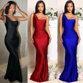 Color Sexy Party Dresses Women Slash Neck Full Sleeve Solid Dress Hot Summer Fashion Night Club Mini Dresses mmOSee6763