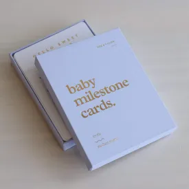 Fox & Fallow - Baby Milestone Cards - Powder Blue