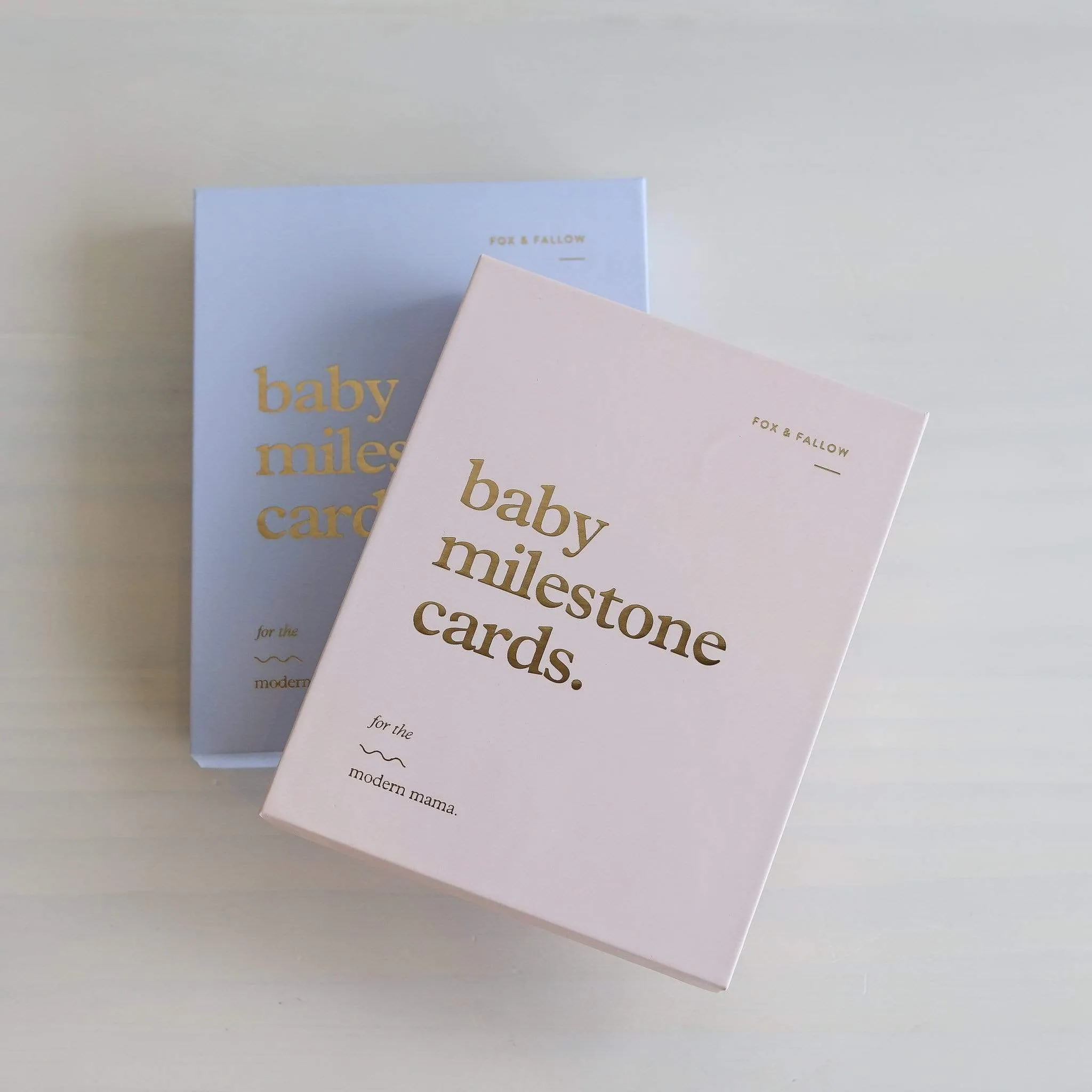 Fox & Fallow - Baby Milestone Cards - Powder Blue