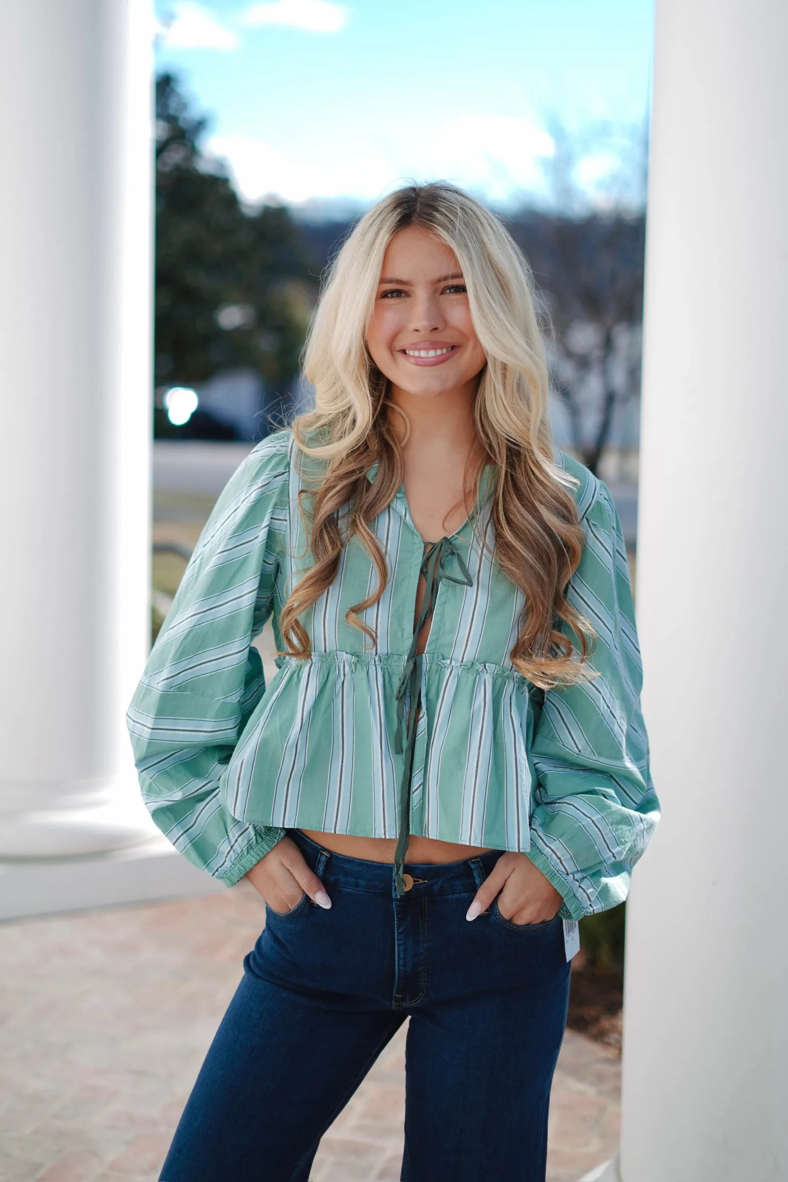 Free People Brunch Babe Blouse