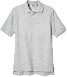 French Toast Boys' Short Sleeve Pique Polo Uniform Shirt (Standard & Husky)
