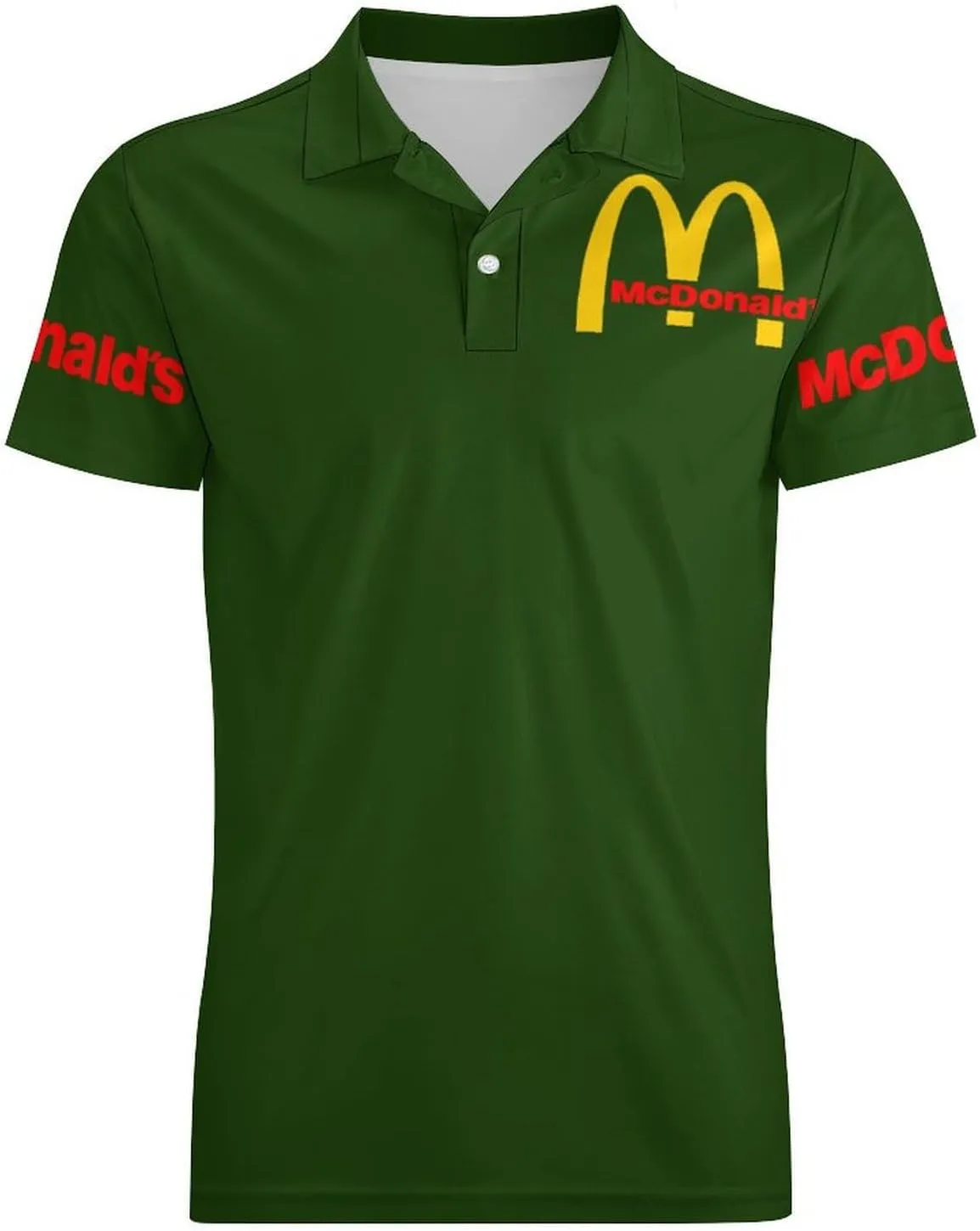 Men's Logo Polo T Shirt Short Sleeve T-Shirts for Men Teens Boys Round Neck Tshirt Merch Work Daily Clothes Uniform Tops