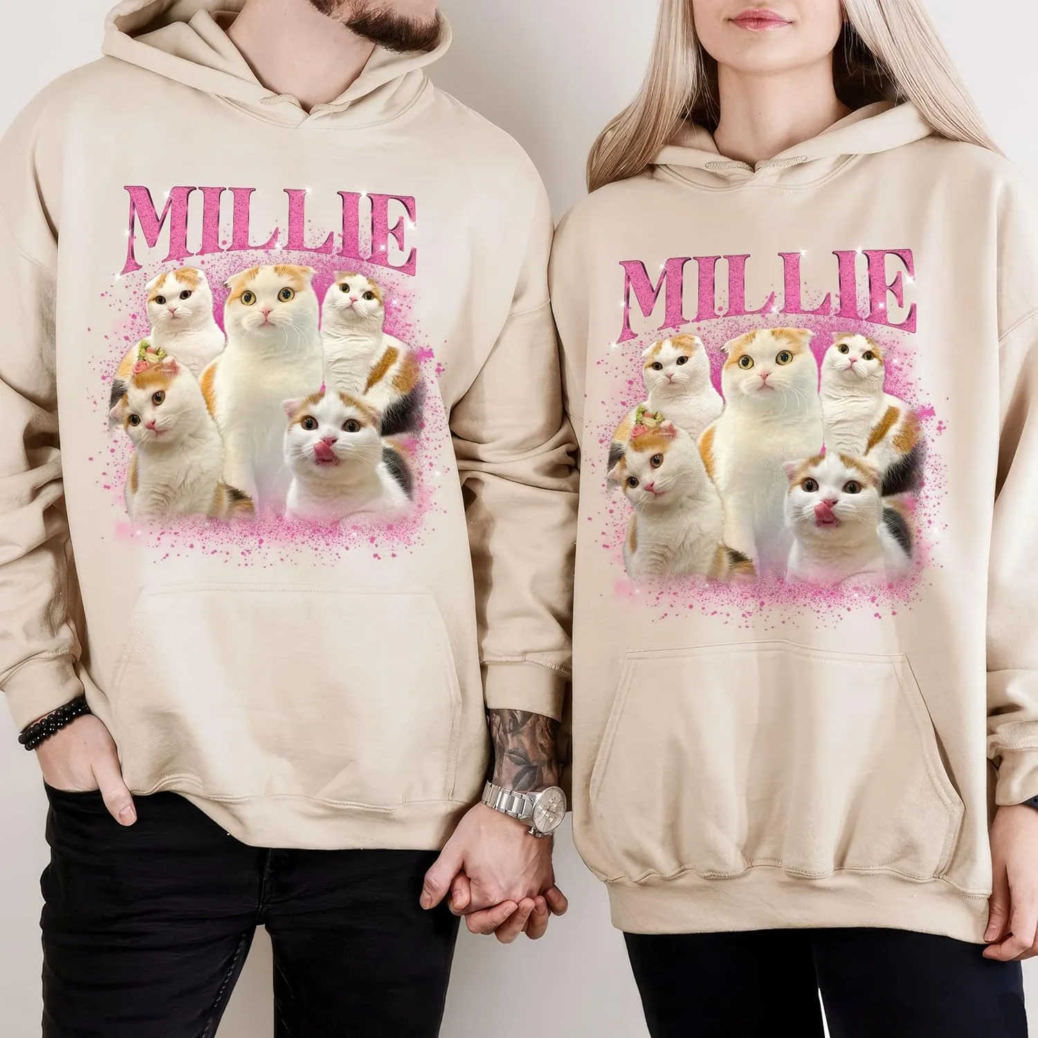Mit & Mia Custom Your Own Bootleg Rap Shirts for Boyfriend Girlfriend Face Shirt with Photo Gift for Him Her Pet Lovers