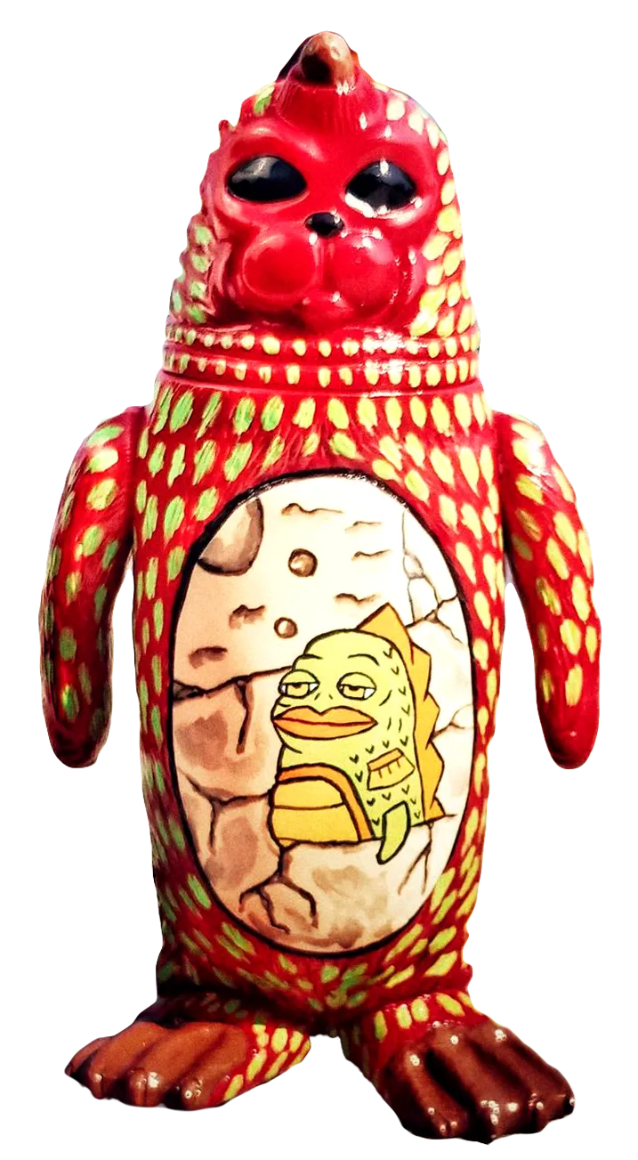 Sealmon Sofubi w/ Brunga Painting Soft Vinyl Designer Art Toy by Montoz Studio Korea