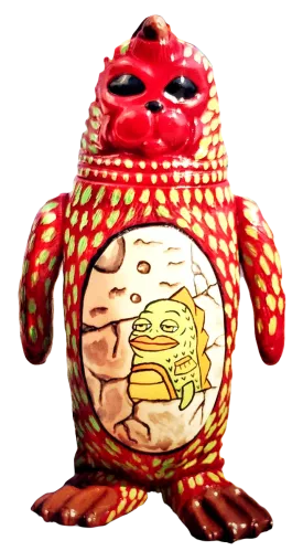 Sealmon Sofubi w/ Brunga Painting Soft Vinyl Designer Art Toy by Montoz Studio Korea