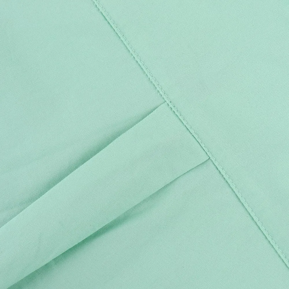 Spring&Gege Boys' Short Sleeve Button Down Shirts for Kids Woven Solid with Two Pockets