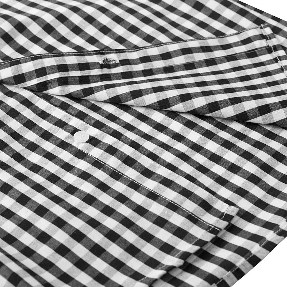 Spring&Gege Boys' Short Sleeve Dress Shirts Formal Uniform Woven Solid