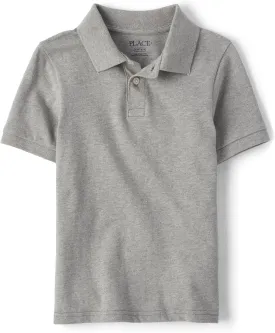 The Children's Place Boys' Uniform Short Sleeve Pique Polo