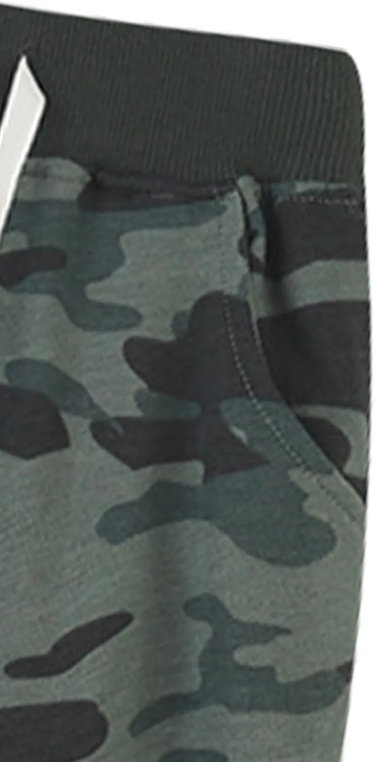 Toddler Boys Camouflage Sweatpants Drawstring Elastic Pull-On Joggers Active Pants Sport High Waisted Trousers Bottoms