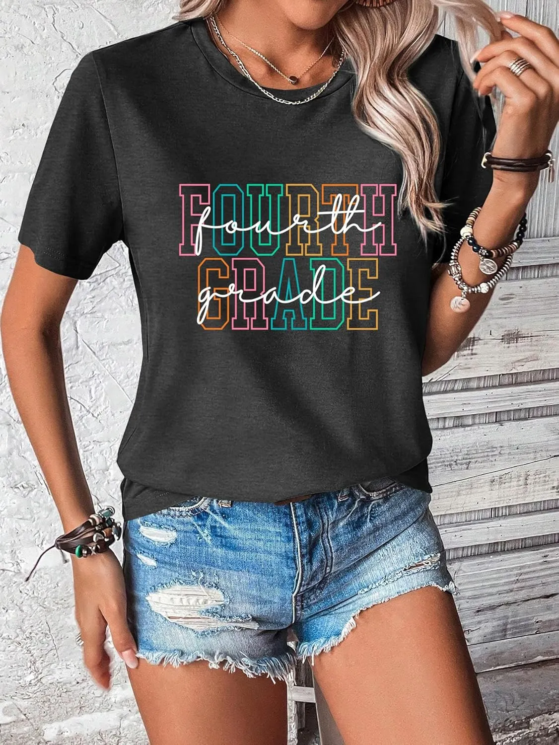 Women Teacher Shirts Kindergarten Graphic Tshirt Preschool Teaching Life Shirt Teach Gift Tee