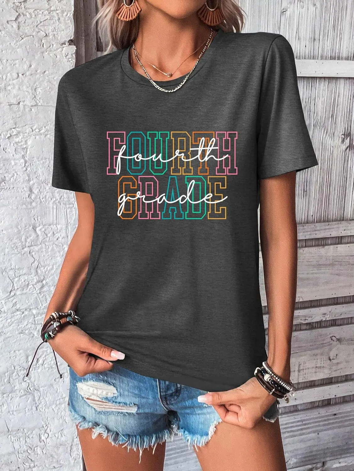 Women Teacher Shirts Kindergarten Graphic Tshirt Preschool Teaching Life Shirt Teach Gift Tee