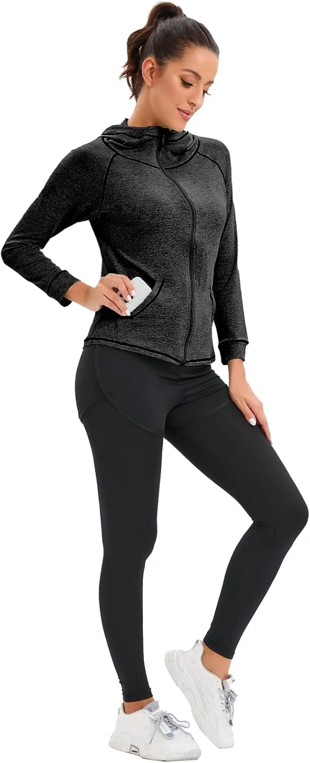 ZETIY Women's 5pcs Sport Suits Fitness Yoga Running Athletic Tracksuits